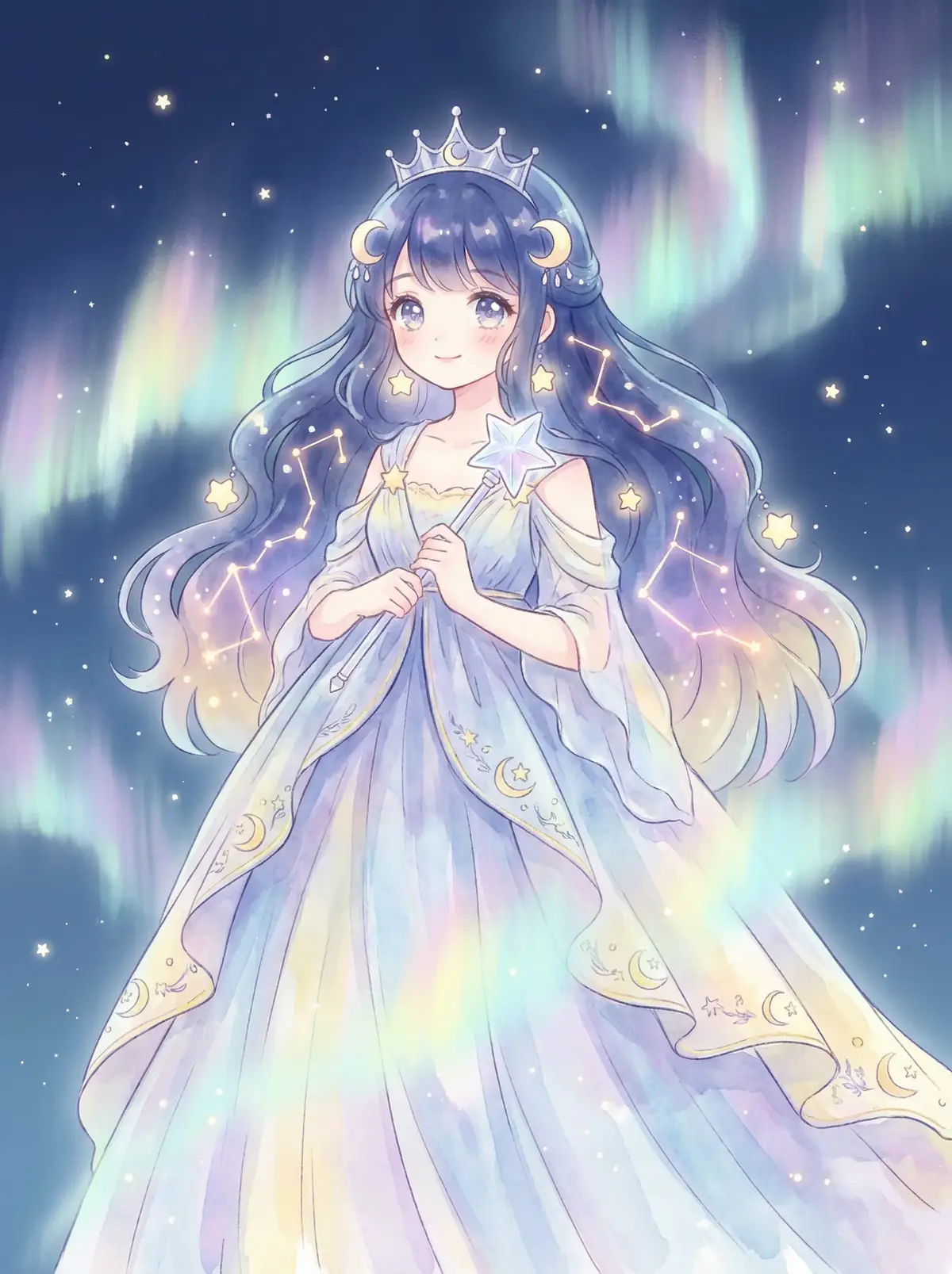 乔家的儿女免费观看完整版 - 星辰公主希尔角色设定图，手持星光权杖